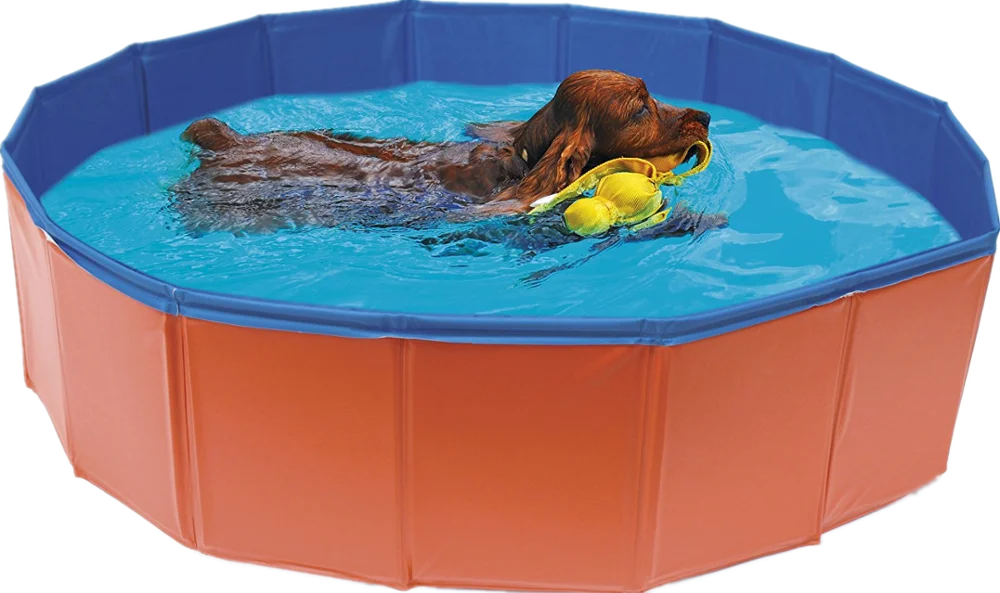120x30cm Fashional PVC Pool for Dog, Durable and Foldable Pet Dog Cat Bath Pool Dog Swimming Pool