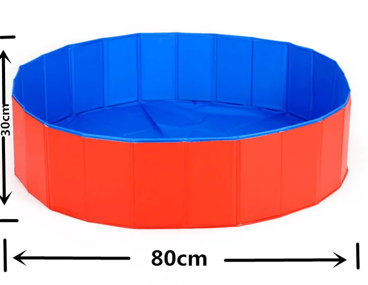 120x30cm Fashional PVC Pool for Dog, Durable and Foldable Pet Dog Cat Bath Pool Dog Swimming Pool