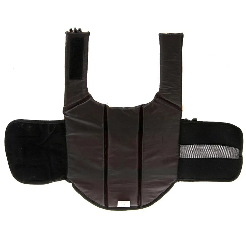 Prominent Color Reflective Dog Swimming Vest Floating Life Jacket for Summer Winter Spring Made of Polyester Solid Pattern